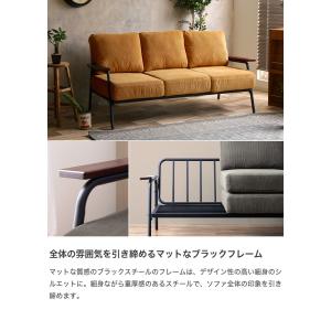 ソファ 3人掛けソファ コーデュロイ コンパク...の詳細画像4