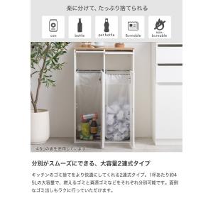 ゴミ箱 分別 2連 ダストボックス ごみ 縦型...の詳細画像2