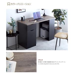 デスク パソコンデスク PCデスク 収納付きデ...の詳細画像4