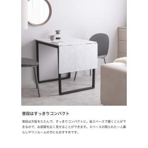 ダイニングテーブル 伸縮式 テーブル バタフラ...の詳細画像3