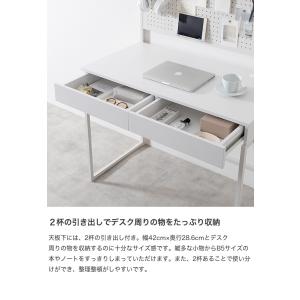デスク 有孔ボード フック 収納付き PC パ...の詳細画像5