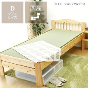 ひのき材の木製畳ベッド　ダブルサイズ たたみ付　※キャンセル不可｜kagu