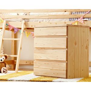 子供部屋にぴったり！ ひのきのチェスト（4段）