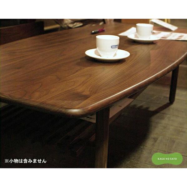 北欧風の温かみを感じる木製リビングテーブルウォールナット センターテーブル リビングテーブル コーヒ...