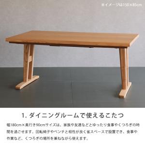 ダイニングこたつ・こたつ布団 8点セット (ハ...の詳細画像4