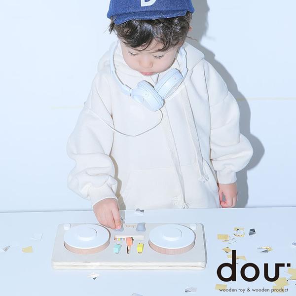 ターンテーブル型 楽器のおもちゃ　「dou?」LITTLE　DJ 木のおもちゃ 知育玩具