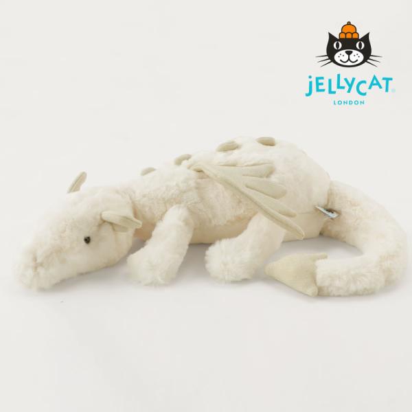 JELLYCAT（ジェリーキャット）　Snow Dragon Medium　（スノー ドラゴン ミデ...