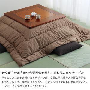 家具調こたつ 正方形 90cm角 木製(欅「ケ...の詳細画像4
