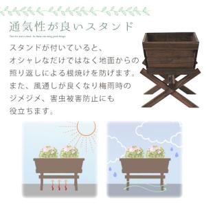 プランターラック 木製 鉢カバー プランター ...の詳細画像4