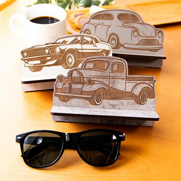 メガネスタンド スマホ 木製メガネスタンド おもしろ 木製 アメ車 オールドカー 旧車 クラシックカ...