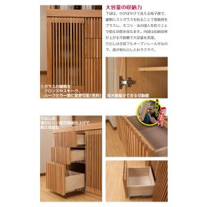 食器棚 収納 大川家具 130 キッチンボード...の詳細画像5