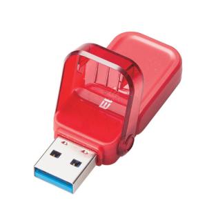 エレコム USBメモリー USB3.1(Gen1)対応 フリップキャップ式 64GB レッド MF-FCU3064GRD｜kagucyoku