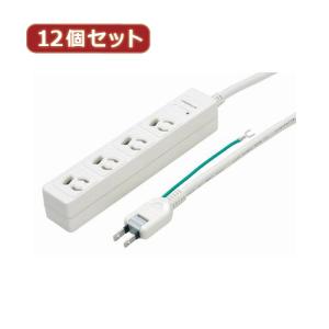 YAZAWA 12個セット 3P抜け止めマグネットタップ Y02JKNP402WHX12｜kagucyoku