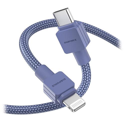 デジフォース Type-C to Lightning Cable ライトニングケーブル 1m ネイビ...