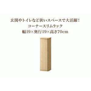 玄関収納 扉付き 幅19 小物収納 スリム 掃...の詳細画像2