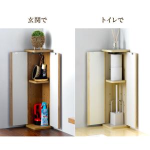 玄関収納 扉付き 幅19 小物収納 スリム 掃...の詳細画像3