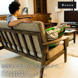 2人掛け　ソファー ソファ 二人掛け 幅136cm 木製 洗えるカバー ファブリック （ 開梱設置