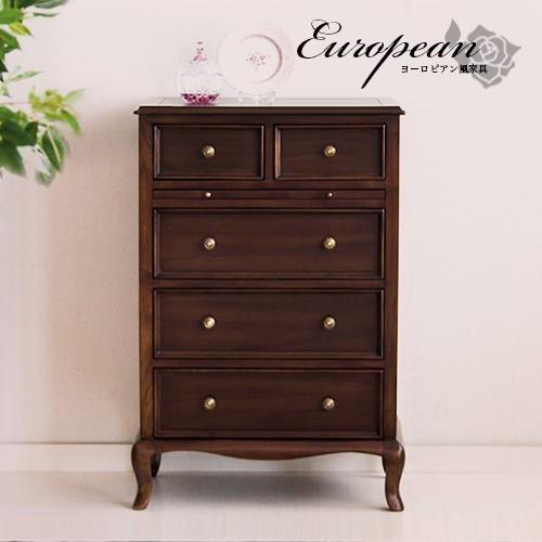 チェスト タンス 衣類収納 コンソール 4段チェスト 完成品 ヨーロピアン 猫脚 アンティーク 箪笥...