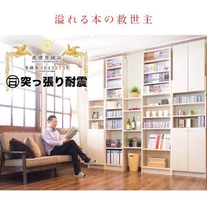 本棚 壁面システム収納 扉付き 大容量 耐震 ...の詳細画像1