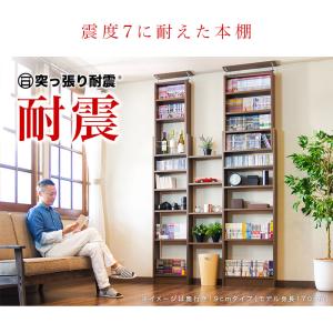 本棚 壁面システム収納 扉付き 大容量 耐震 ...の詳細画像2