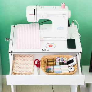 ミシン台 デスク 幅60cm コンパクト 作業...の詳細画像3