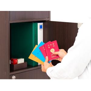 キャビネット 書庫 ホワイト ブラウン 鍵付き...の詳細画像5
