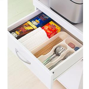 レンジ台 キッチン収納 白 スライド棚ラック ...の詳細画像5