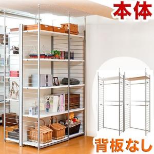 ワードローブ 幅60cm 突っ張り壁面間仕切り背板付き 突っ張りハンガー