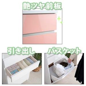 ランドリーラック 洗濯カゴ付き 日本製 完成品...の詳細画像3