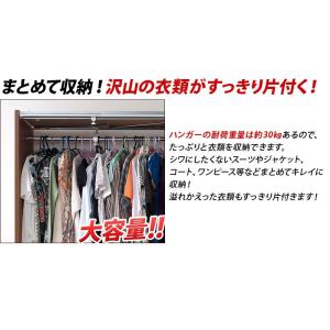 伸縮ハンガー 大型カーテン付き 上棚無し 幅1...の詳細画像4