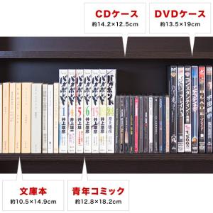 本棚 2台セット 幅60 高さ180 奥行17...の詳細画像5