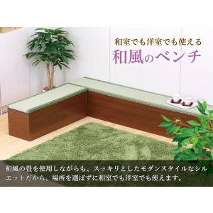 長椅子型 畳ベンチ 和風 小上がり 畳収納ボッ...の詳細画像2