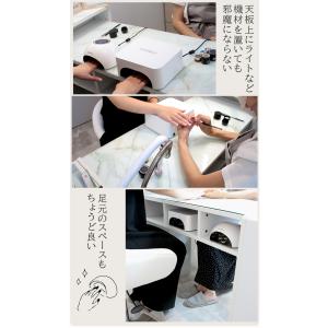 ネイル デスク 机 テーブル 大理石柄 収納 ...の詳細画像4