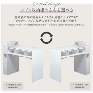 ネイル デスク 机 テーブル 大理石柄 収納 ...の詳細画像5
