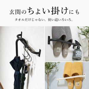 タオルハンガー 壁掛け 幅40 アイアン タオ...の詳細画像4