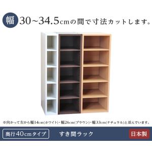 隙間収納 オーダー すきま家具 30 30.5...の詳細画像1