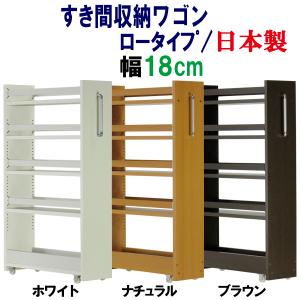 隙間収納 ワゴン幅16 奥行55 高さ90 キャスター付き(ロータイプ