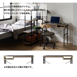 ワークデスク 90cm 収納付き 木製 パソコ...の詳細画像1