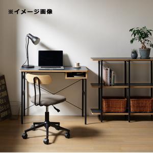 ワークデスク 90cm 収納付き 木製 パソコ...の詳細画像3