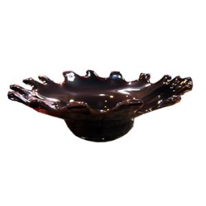 花瓶 ガラス クリスタルコンポ−ト 26x26cm  22 オープン記念