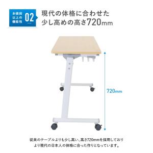 アジャストスタッキングテーブル 幕板無し W1...の詳細画像4