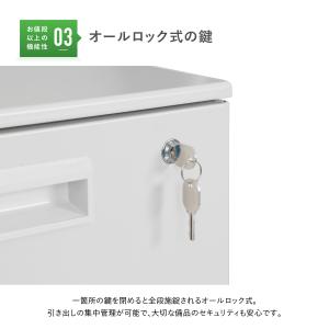 スチール 2段 ワゴン W395 D550 H...の詳細画像5