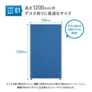 ローパーテーション KGシリーズ H1200 ...の詳細画像3