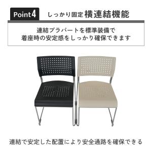 スタッキングチェアPZ1 W500 D525 ...の詳細画像4
