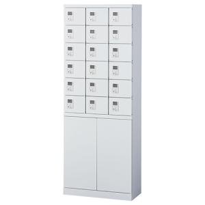 国内メーカー品 両開き収納付き小物入れロッカー...の詳細画像1