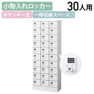 国内メーカー品 小物入れロッカー 3列10段30人用 ボタン錠 W600 D300 H1600 個人ロッカー 小物入れロッカー 代引不可 法人宛限定 SF-KLKW30B