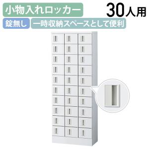 国内メーカー品 小物入れロッカー 3列10段30人用 錠無し W600 D300 H1600 個人ロッカー 小物入れロッカー ホワイト 代引不可 法人宛限定 SF-KLKW30K