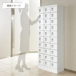国内メーカー品 小物入れロッカー 3列10段3...の詳細画像4