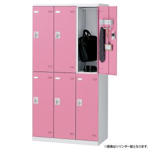 SLBシリーズ ボタンキー式 6人用更衣室ロッ...の詳細画像2