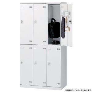 SLBシリーズ ボタンキー式 6人用更衣室ロッ...の詳細画像3